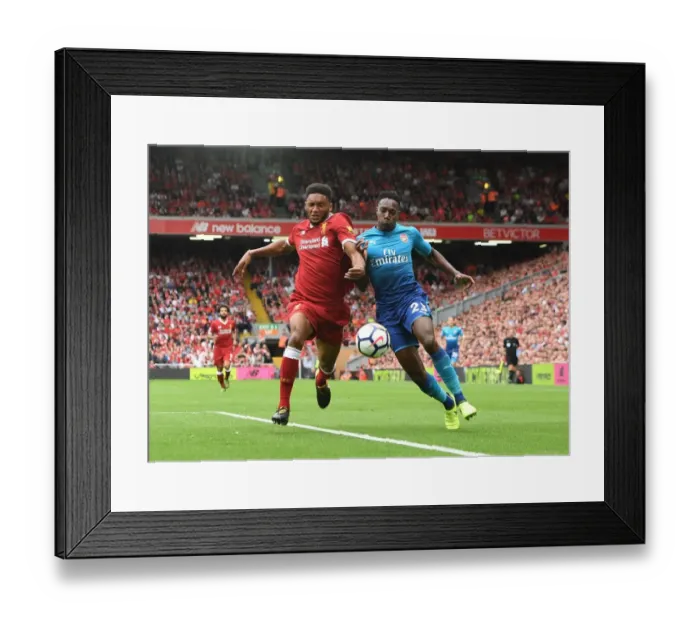 Framed Print : Clash at Anfield: Welbeck vs. Gomez in Premier League Showdown Framed Print : Clash at Anfield: Welbeck vs. Gomez in Premier League Showdown