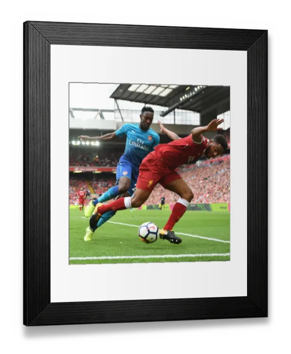 Framed Print : Welbeck vs Gomez: A Premier League Rivalry Erupts on the Field