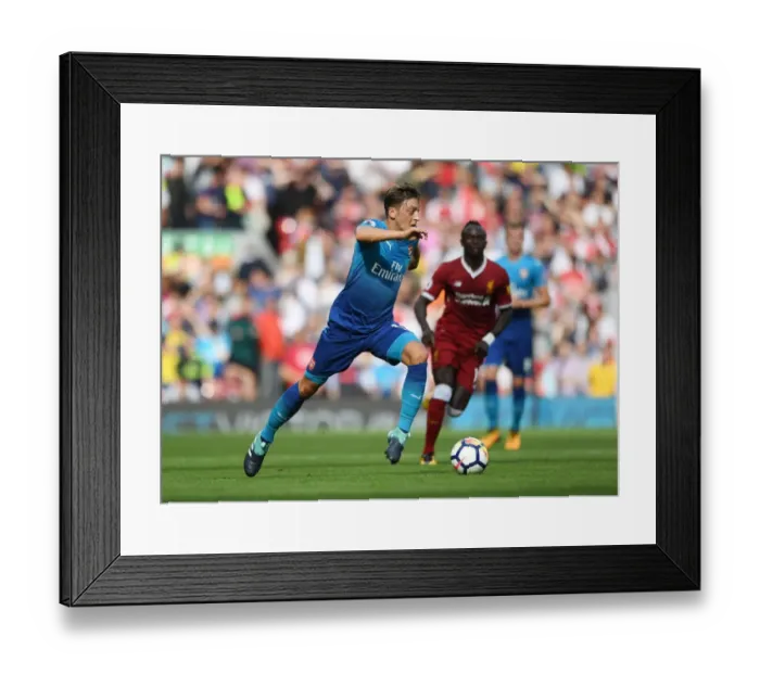 Framed Print : Mesut Ozil: In Action at Anfield - Liverpool vs Arsenal, 2017-18 Premier League Framed Print : Mesut Ozil: In Action at Anfield - Liverpool vs Arsenal, 2017-18 Premier League