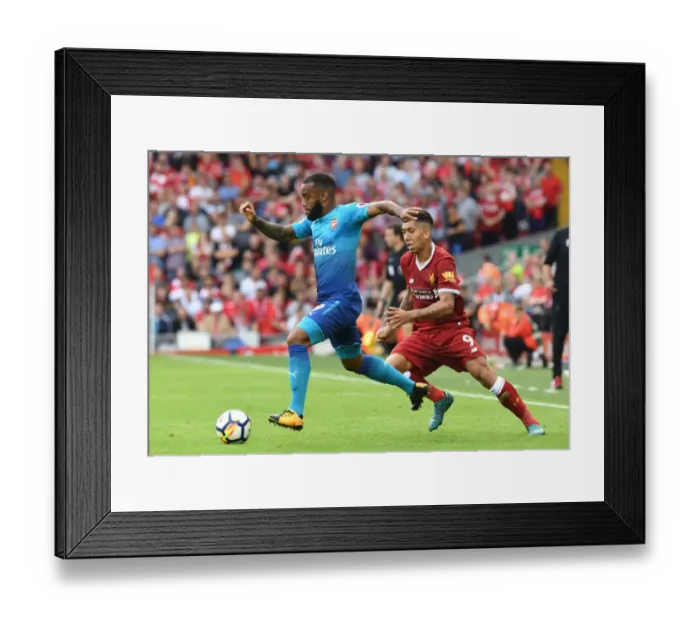 Framed Print : Clash of the Strikers: Lacazette vs. Firmino - Intense Face-Off in Premier League 2017-18 Framed Print : Clash of the Strikers: Lacazette vs. Firmino - Intense Face-Off in Premier League 2017-18