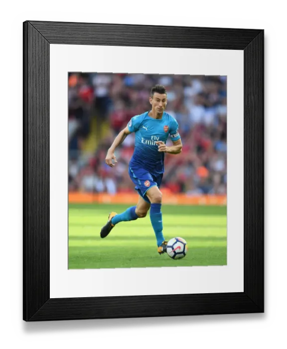 Framed Print : Koscielny Focused: Liverpool vs Arsenal, Premier League 2017-18 Framed Print : Koscielny Focused: Liverpool vs Arsenal, Premier League 2017-18