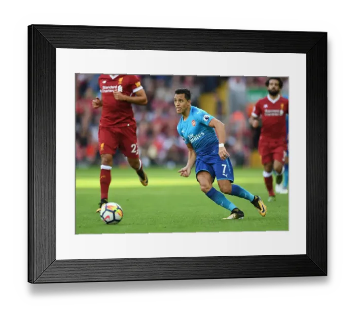 Framed Print : Intense Rivalry: Sanchez vs. Liverpool in the Premier League 2017-18 Framed Print : Intense Rivalry: Sanchez vs. Liverpool in the Premier League 2017-18
