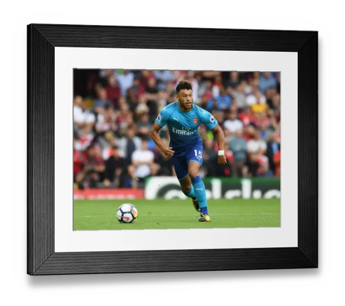 Framed Print : Alex Oxlade-Chamberlain: In Action Against Liverpool - Premier League 2017-18 (Arsenal vs Liverpool)