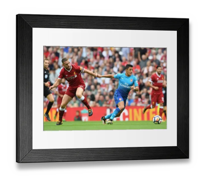 Framed Print : Sanchez Surges Past Henderson: Liverpool vs. Arsenal, Premier League Showdown (2017-18) Framed Print : Sanchez Surges Past Henderson: Liverpool vs. Arsenal, Premier League Showdown (2017-18)