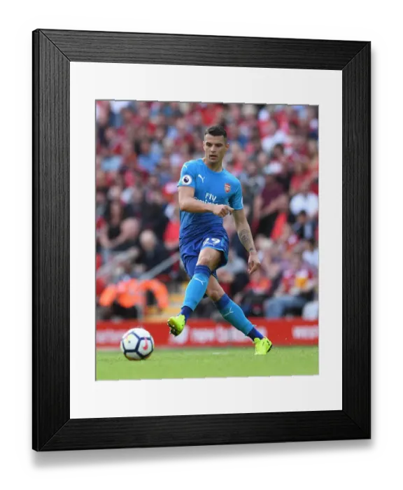 Framed Print : Garnit Xhaka (Arsenal). Liverpool 4: 0 Arsenal. Premier League. Anfield, Liverpool Framed Print : Garnit Xhaka (Arsenal). Liverpool 4: 0 Arsenal. Premier League. Anfield, Liverpool