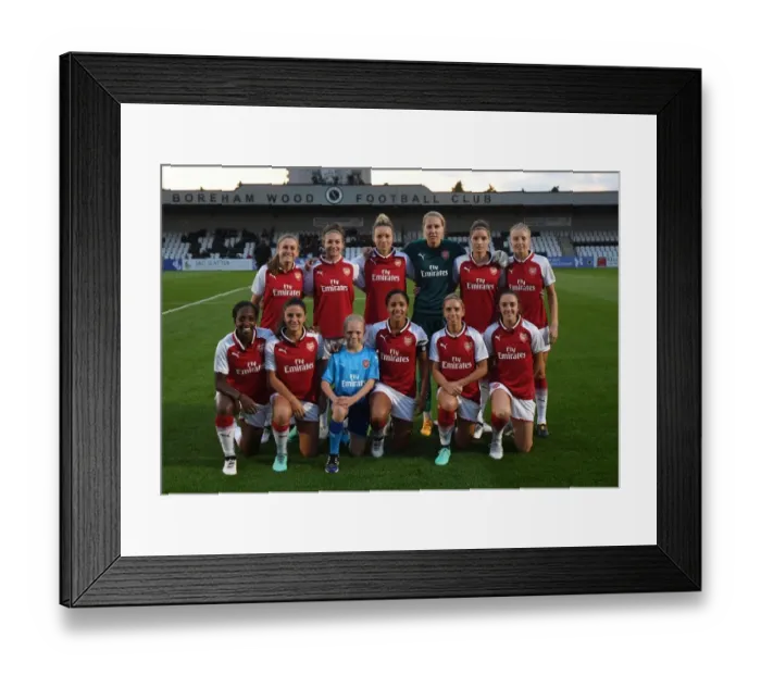 Framed Print : Arsenal Women vs Everton Ladies: Pre-Season Friendly, 2017-18