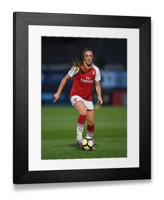 Framed Print : Arsenal's Lisa Evans in Action: Arsenal Women vs Everton Ladies Pre-Season 2017-18
