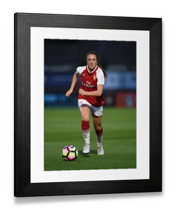 Framed Print : Arsenal's Lisa Evans in Action: Arsenal Women vs Everton Ladies (2017-18 Pre-Season Friendly)