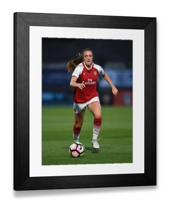 Framed Print : Arsenal's Lisa Evans in Action against Everton Ladies during Pre-Season Friendly Framed Print : Arsenal's Lisa Evans in Action against Everton Ladies during Pre-Season Friendly