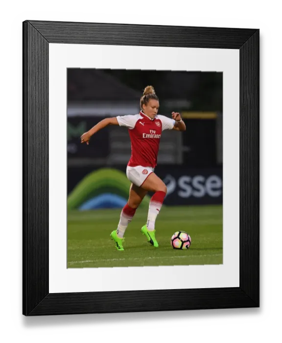 Framed Print : Arsenal's Josephine Henning in Action Against Everton Ladies: Pre-Season 2017-18