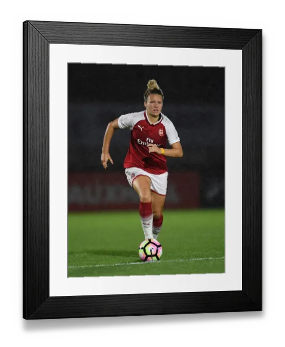 Framed Print : Arsenal's Josephine Henning in Action Against Everton Ladies: Pre-Season 2017-18