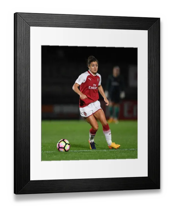 Framed Print : Jemma Rose in Action: Arsenal Women vs. Everton Ladies Pre-Season Clash