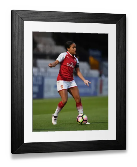 Framed Print : Alex Scott in Action: Arsenal Women vs Everton Ladies