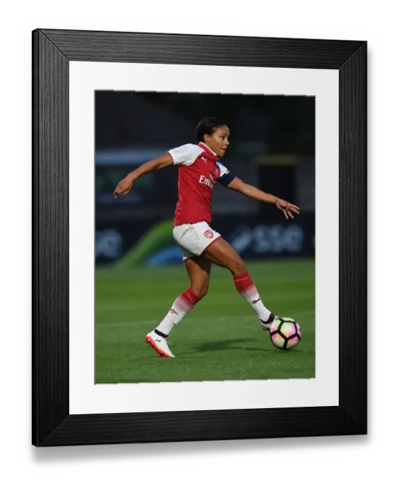 Framed Print : Alex Scott in Action: Arsenal Ladies vs. Everton Ladies Pre-Season Friendly