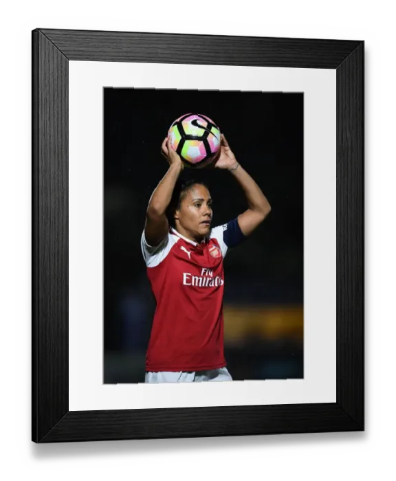 Framed Print : Alex Scott in Action: Arsenal Ladies vs Everton Ladies Pre-Season Friendly
