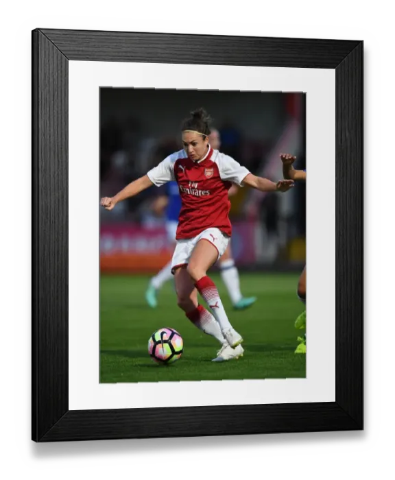 Framed Print : Jodie Taylor in Action: Arsenal Women vs Everton Ladies Pre-Season Friendly
