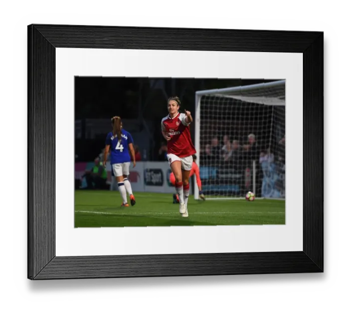 Framed Print : Jodie Taylor Scores Arsenal's Second Goal Against Everton Ladies in Pre-Season Friendly Framed Print : Jodie Taylor Scores Arsenal's Second Goal Against Everton Ladies in Pre-Season Friendly