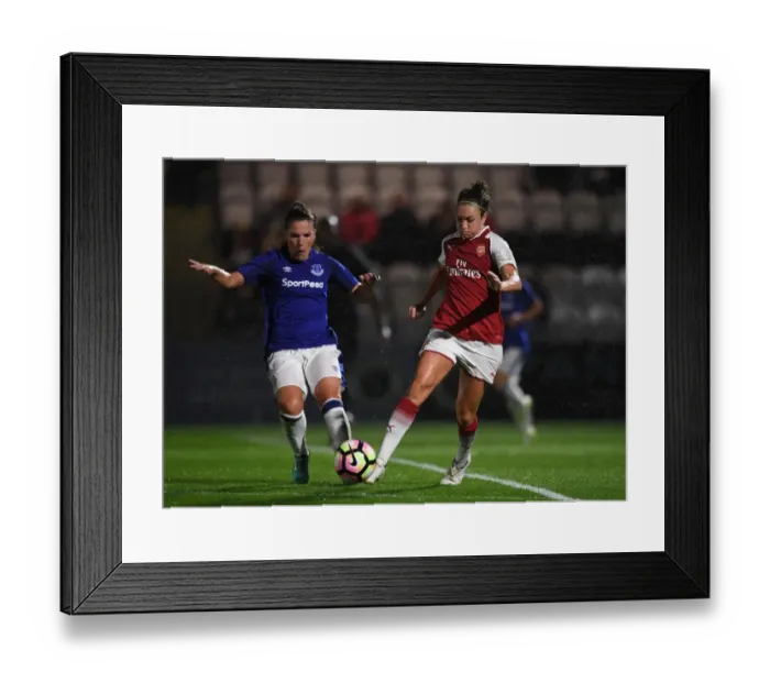 Framed Print : Arsenal Women vs. Everton Women: Jodie Taylor vs. Siri Worm in Pre-Season Clash Framed Print : Arsenal Women vs. Everton Women: Jodie Taylor vs. Siri Worm in Pre-Season Clash