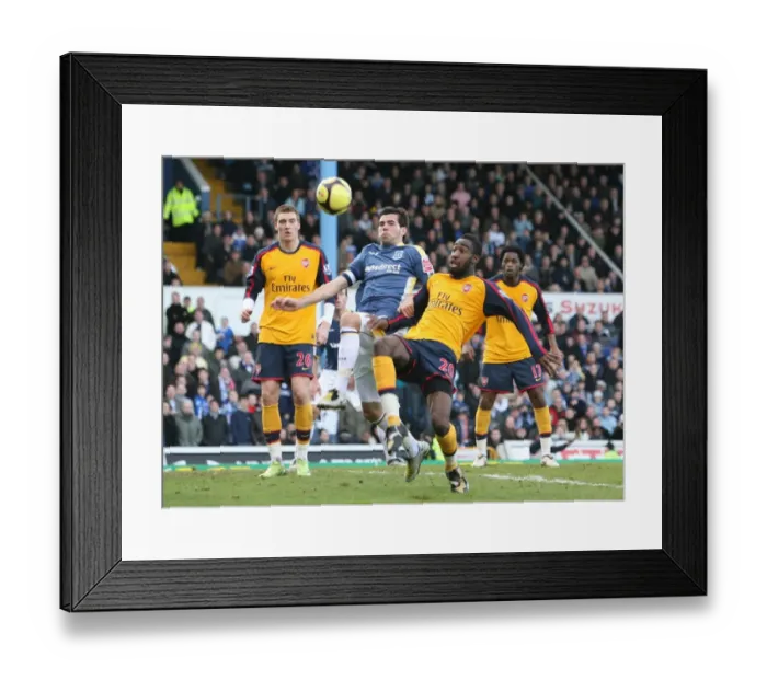 Framed Print : Djourou and Ledley Face Off: 0-0 Stalemate in FA Cup Encounter, Arsenal vs. Cardiff, 2009
