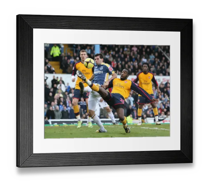 Framed Print : Johan Djourou (Arsenal) Joe Ledley (Cardiff) Framed Print : Johan Djourou (Arsenal) Joe Ledley (Cardiff)