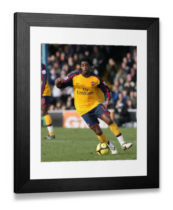 Framed Print : Alex Song: The Defensive Wall in Arsenal's 0:0 Draw at Cardiff City, FA Cup 4th Round, 2009
