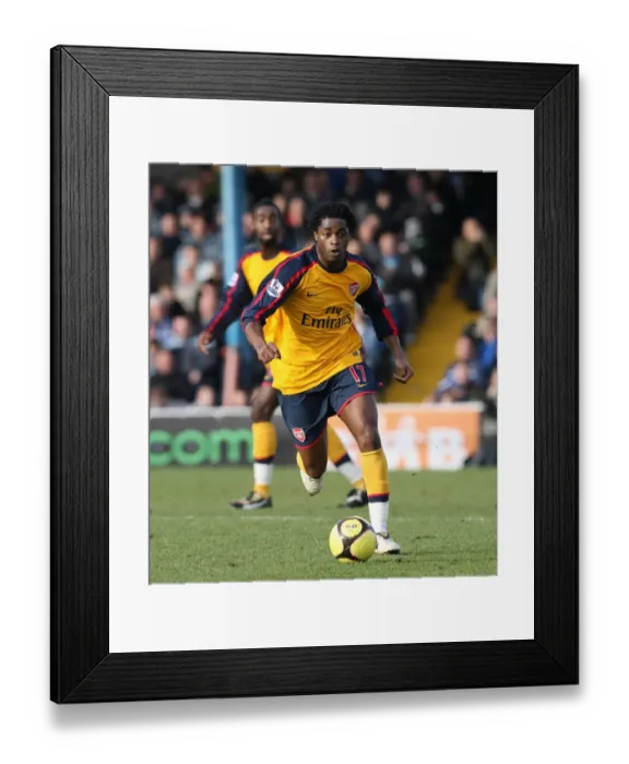 Framed Print : Alex Song: The Defensive Maestro at Ninian Park, FA Cup 2009: Arsenal vs Cardiff City (0:0)