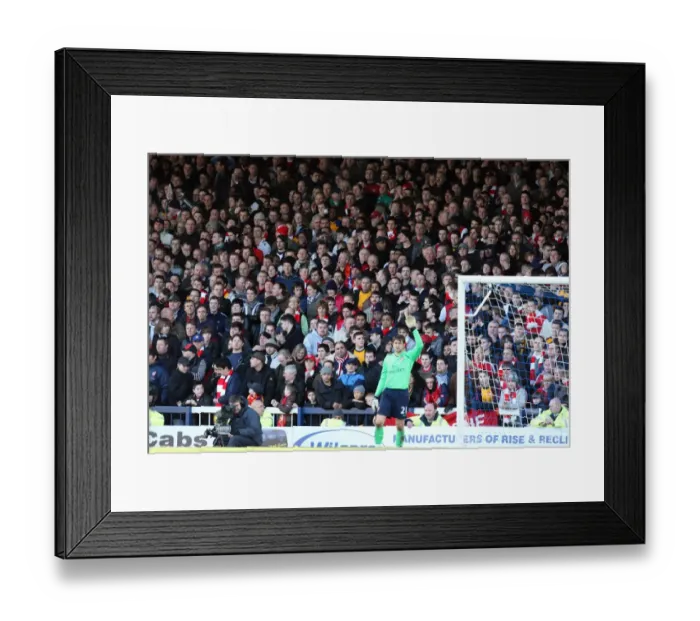 Framed Print : Arsenal fans on the terracing