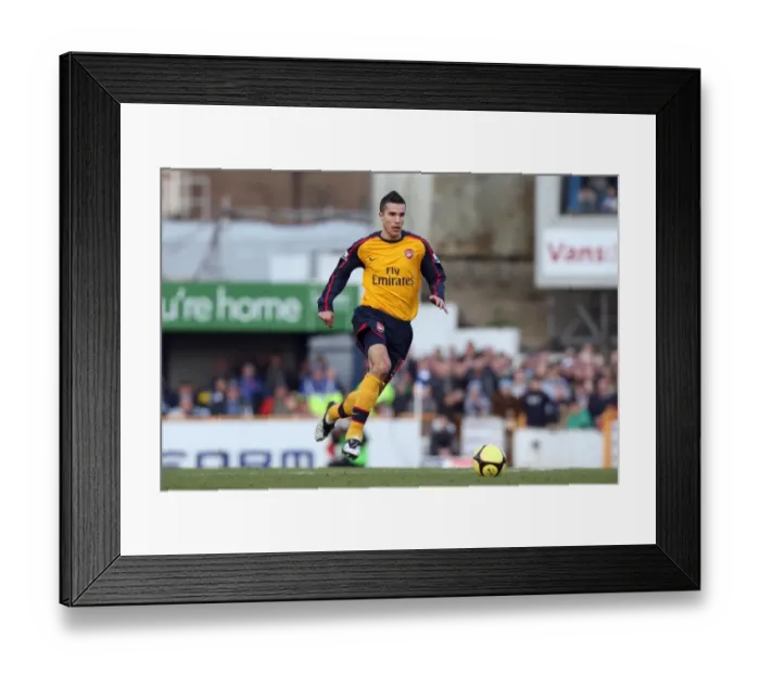 Framed Print : Determined Robin van Persie Leads Arsenal to 0-0 Draw Against Cardiff City in FA Cup Framed Print : Determined Robin van Persie Leads Arsenal to 0-0 Draw Against Cardiff City in FA Cup