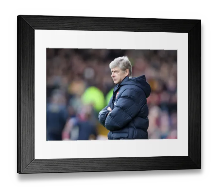 Framed Print : Arsene Wenger at Ninian Park: A 0:0 FA Cup Stalemate with Cardiff City