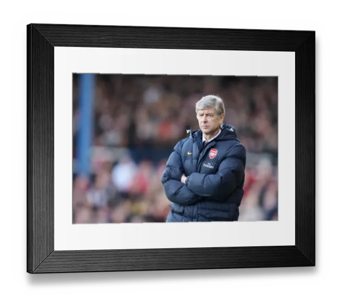 Framed Print : Arsene Wenger at Ninian Park: A 0-0 FA Cup Showdown with Cardiff City