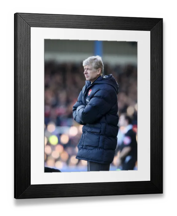 Framed Print : Arsene Wenger at Ninian Park: A 0-0 FA Cup Stalemate with Cardiff City