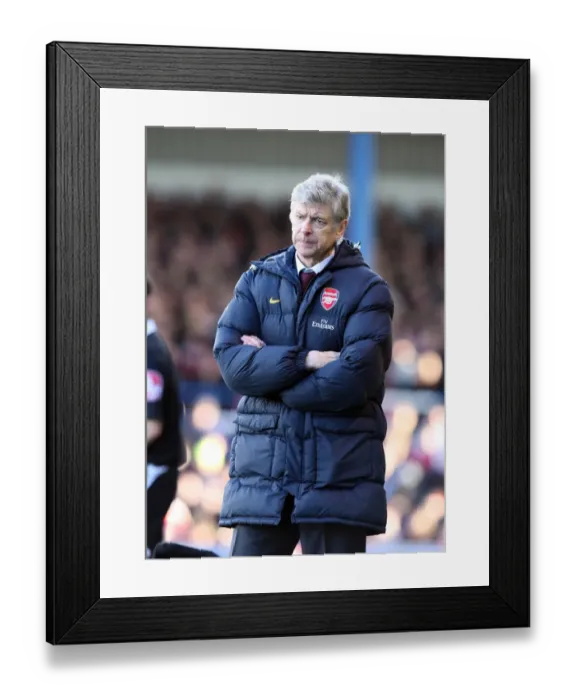 Framed Print : Arsene Wenger at Ninian Park: A 0-0 FA Cup Standoff with Cardiff City