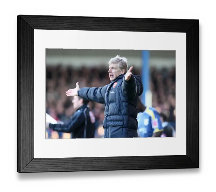 Framed Print : Arsene Wenger at Ninian Park: A 0-0 FA Cup Standoff with Cardiff City Framed Print : Arsene Wenger at Ninian Park: A 0-0 FA Cup Standoff with Cardiff City