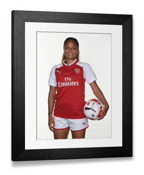 Framed Print : Arsenal Women's Team: Taylor Hinds at 2017 Photocall