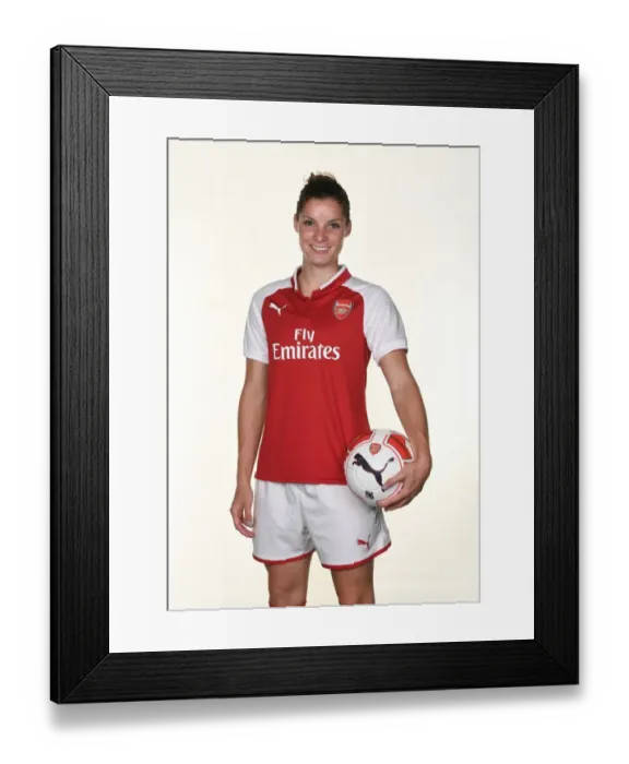 Framed Print : Arsenal Women's Team: Dominique Janssen at 2017 Photocall Framed Print : Arsenal Women's Team: Dominique Janssen at 2017 Photocall