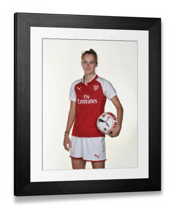 Framed Print : Arsenal Women's Team: Vivianne Miedema at 2017 Photocall