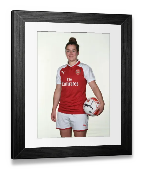 Framed Print : Emma Mitchell of Arsenal Women at 2017 Photocall