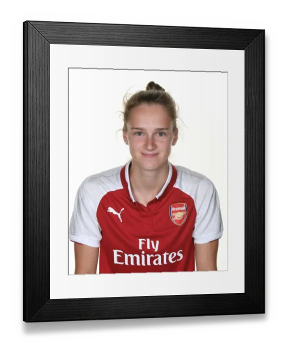 Framed Print : Arsenal Women's Star Vivianne Miedema at 2017 Team Photocall Framed Print : Arsenal Women's Star Vivianne Miedema at 2017 Team Photocall