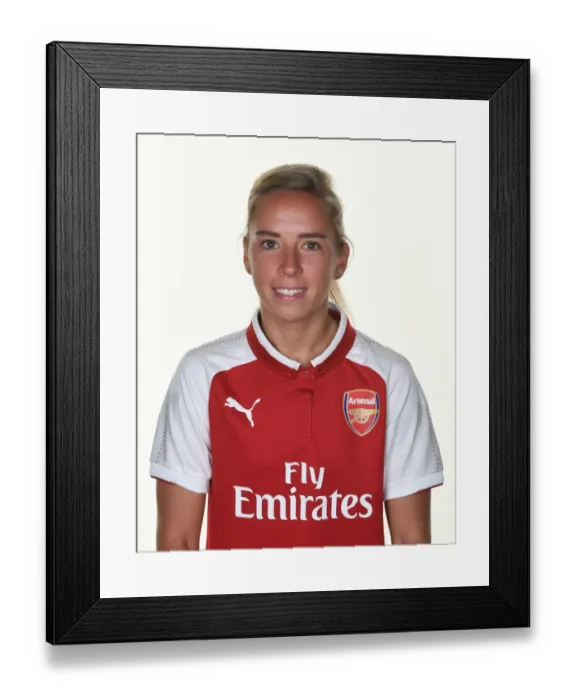 Framed Print : Arsenal Women's Team: Jordan Nobbs at 2017 Photocall Framed Print : Arsenal Women's Team: Jordan Nobbs at 2017 Photocall