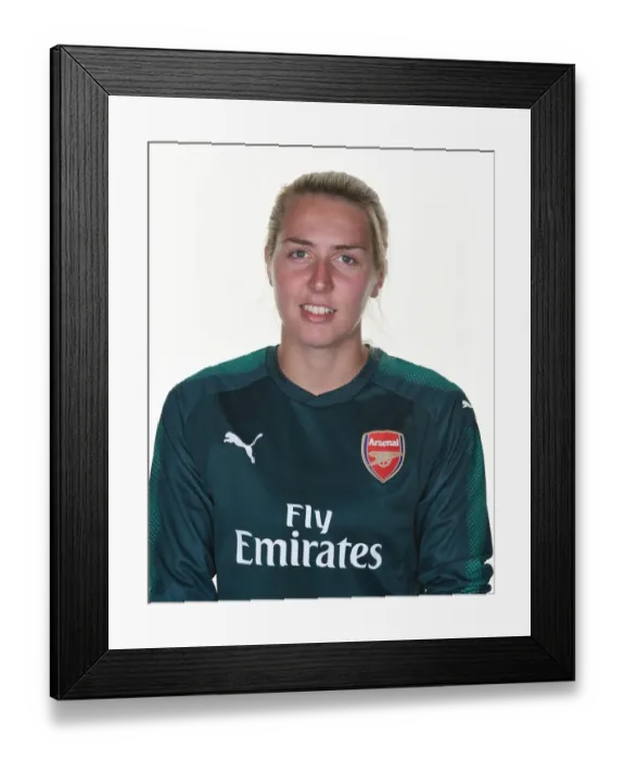 Framed Print : Anna Moorhouse of Arsenal Women at 2017 Photocall
