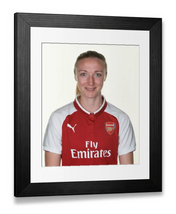 Framed Print : Arsenal Women's Team: 2017 Photocall Featuring Louise Quinn