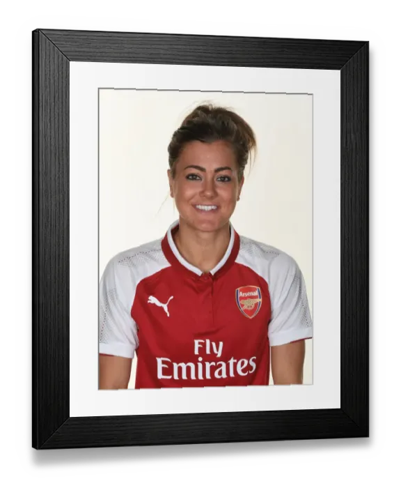Framed Print : Arsenal Women's Star Jemma Rose at 2017 Team Photocall