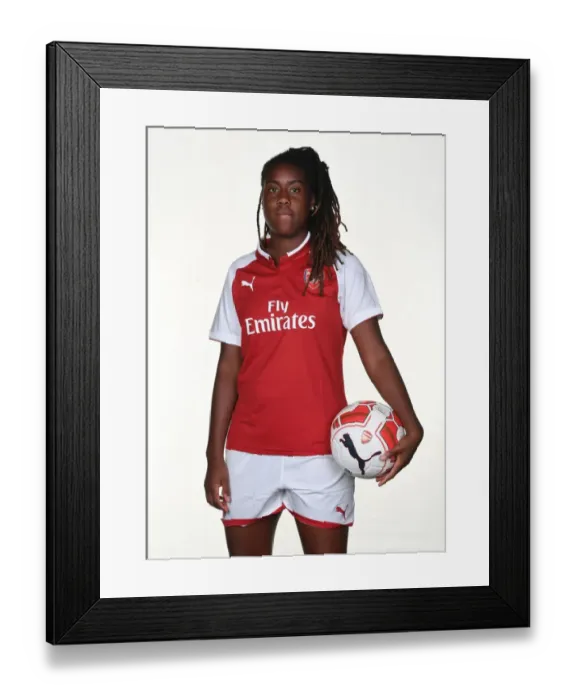 Framed Print : Arsenal Women's Team: Vyan Sampson at 2017 Photocall