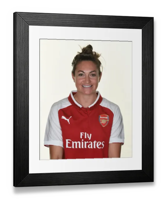 Framed Print : Arsenal Women's Team: Jodie Taylor at 2017 Photocall
