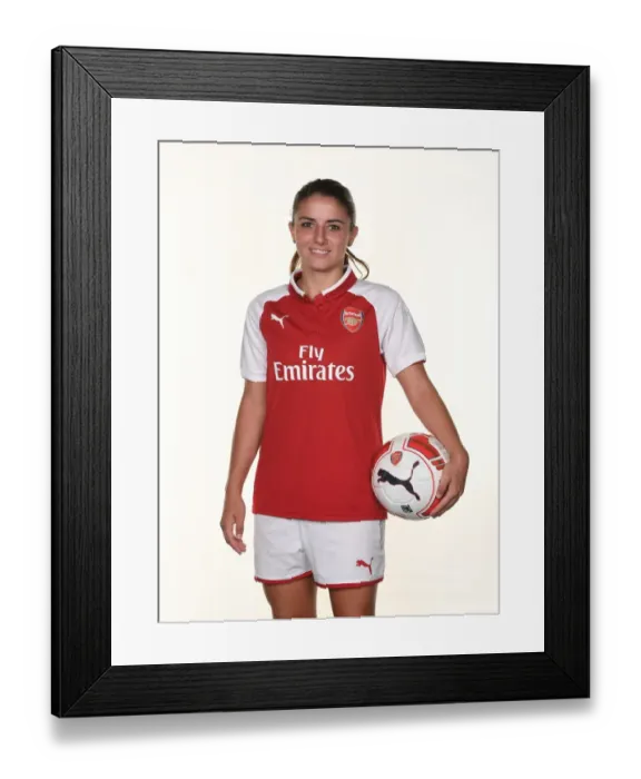 Framed Print : Arsenal Women's Team: Danielle van de Donk at 2017 Photocall