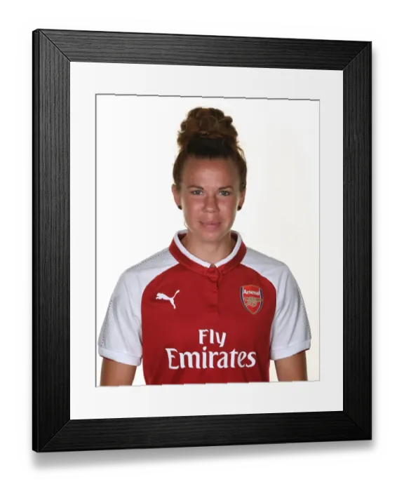 Framed Print : Jessica Samuelsson of Arsenal Women at 2017 Photocall Framed Print : Jessica Samuelsson of Arsenal Women at 2017 Photocall