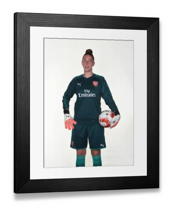 Framed Print : Arsenal Women's Team: Sari van Veenendaal at 2017 Photocall