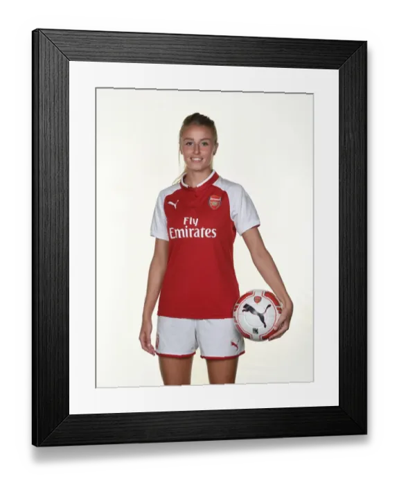 Framed Print : Arsenal Women's Team: Leah Williamson at 2017 Photocall Framed Print : Arsenal Women's Team: Leah Williamson at 2017 Photocall