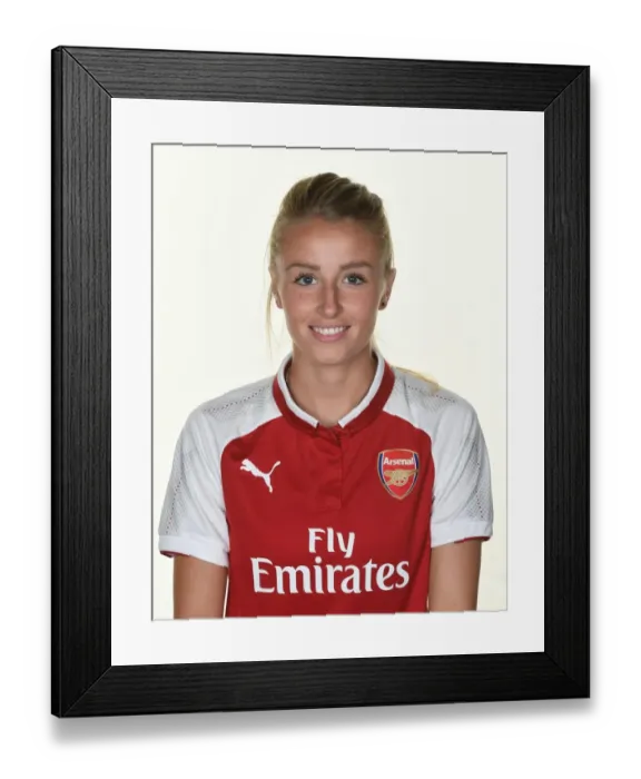 Framed Print : Arsenal's Leah Williamson at 2017 Women's Team Photocall Framed Print : Arsenal's Leah Williamson at 2017 Women's Team Photocall