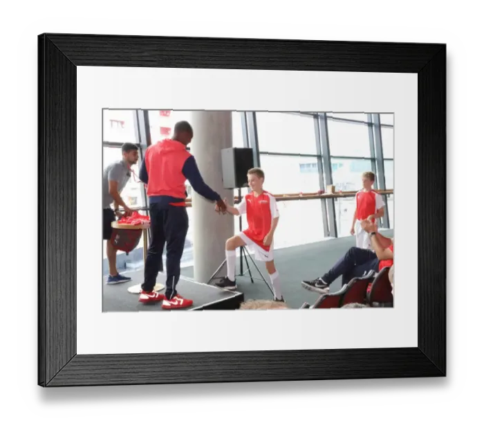 Framed Print : Arsenal Soccer School 2017: Train at Arsenal Football Club's Residential Camp
